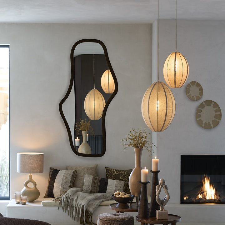 Celano Wooden Mirror - Dark Brown Light & Living 6