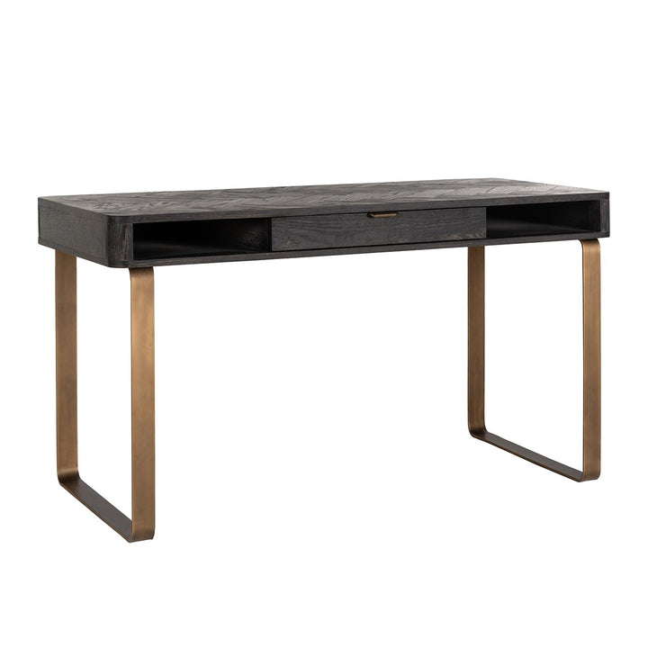 Blackbone Desk - Brushed Gold Richmond 1