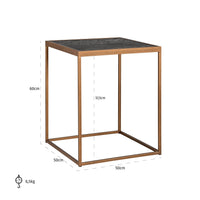 Richmond Blackbone Brass Side Table