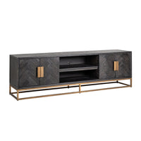 Richmond Blackbone 4 Doors Brushed Gold TV Unit