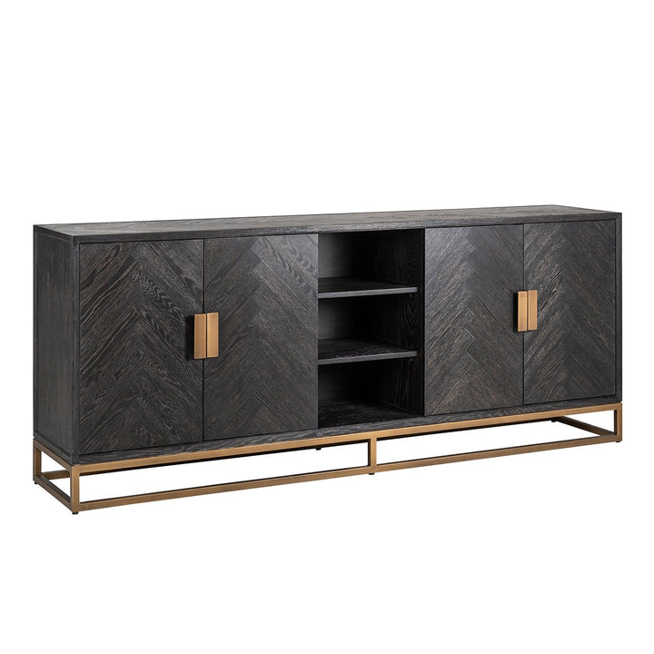 Blackbone 4 Door Sideboard - Brushed Gold Richmond 4