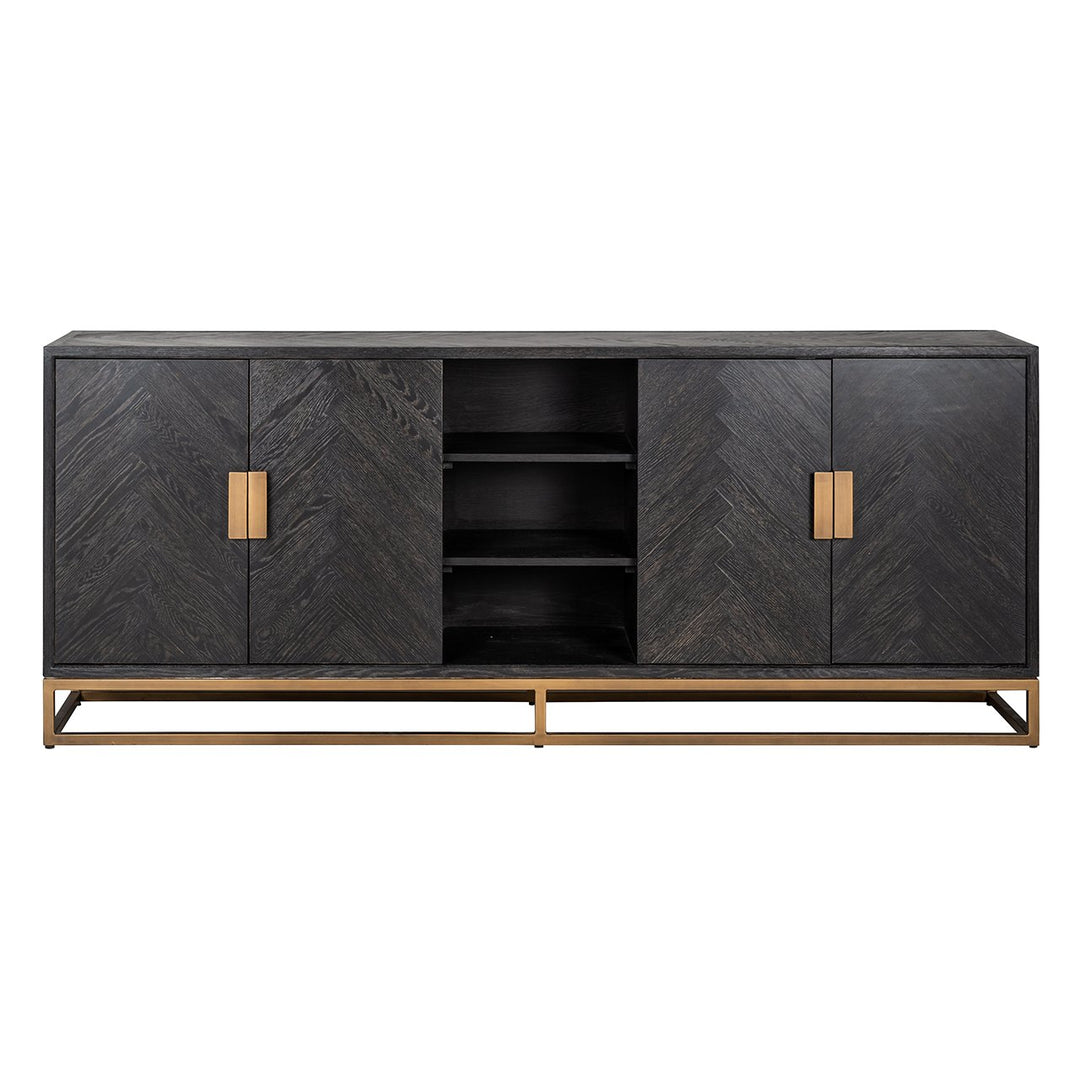 Blackbone 4 Door Sideboard - Brushed Gold Richmond 1
