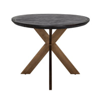 Richmond Blackbone 6 Seater Oval Dining Table in Brass & Black - 230cm