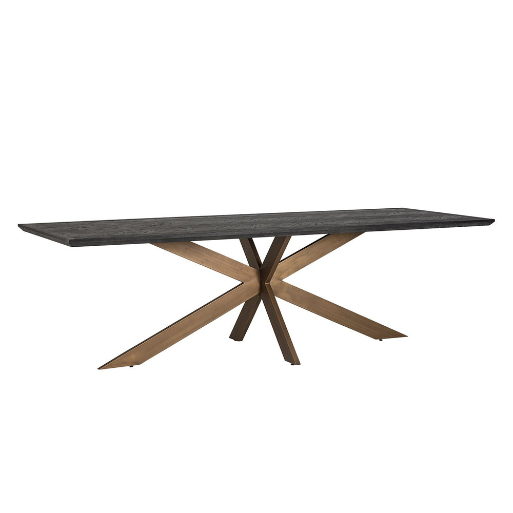 Blackbone Rectangular Dining Table 260cm - Brass & Black Richmond 2