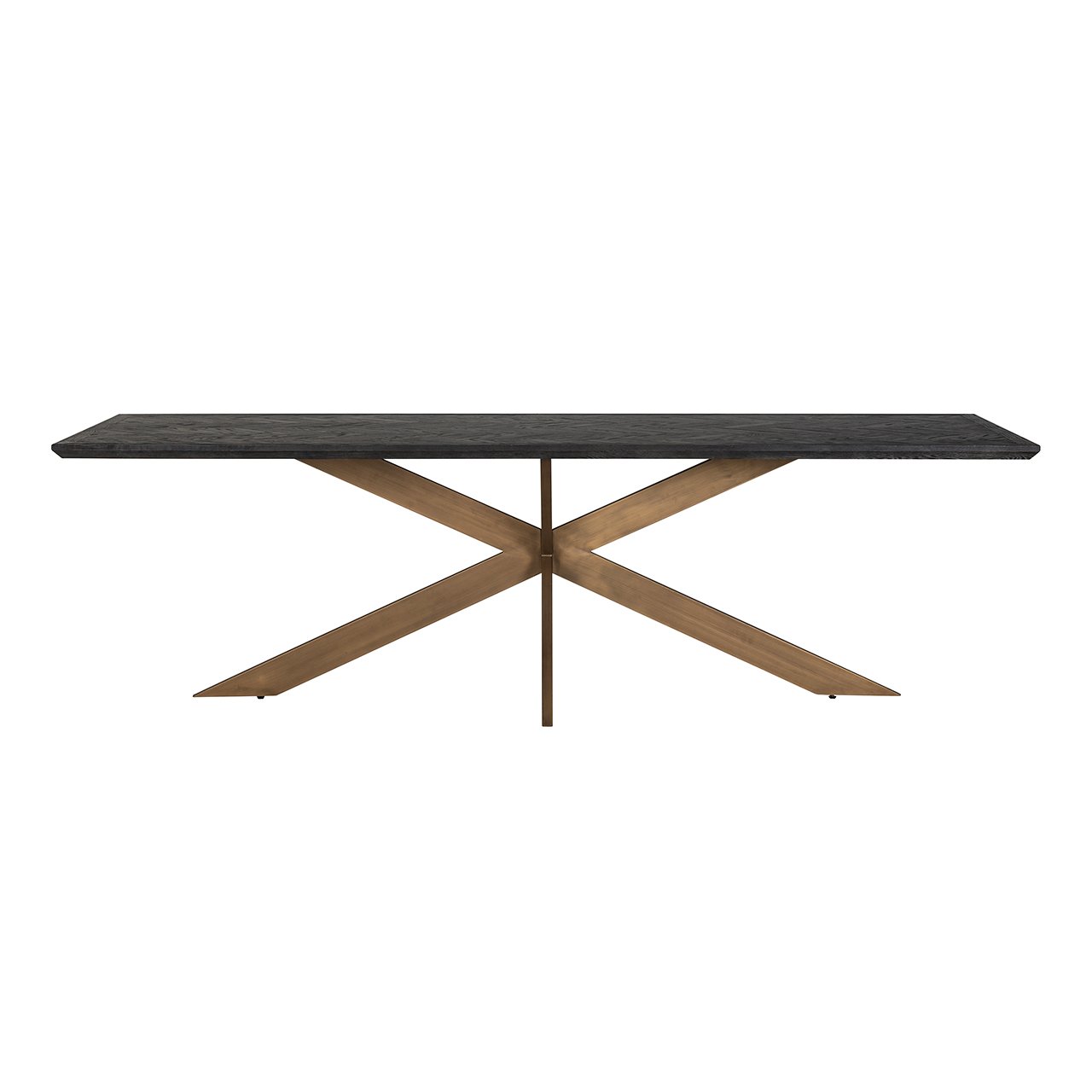 Richmond Blackbone Dining Table in Brass & Black - 260cm