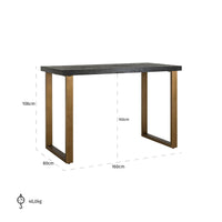 Richmond Blackbone Brass Bar Table