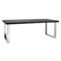 Richmond Interiors Blackbone Dining Table in Silver - 220cm