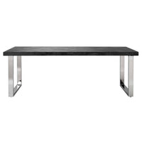 Richmond Interiors Blackbone Dining Table in Silver - 220cm