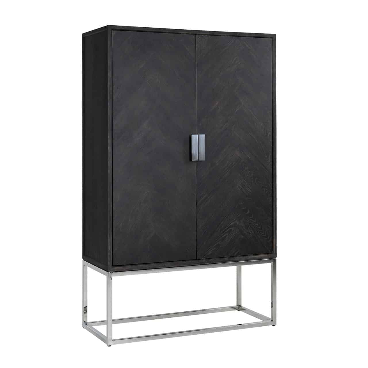 Richmond Blackbone 2 Doors Silver Cupboard