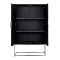 Richmond Blackbone 2 Doors Silver Cupboard