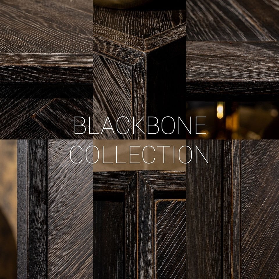 Richmond Blackbone 2 Doors Silver Cupboard