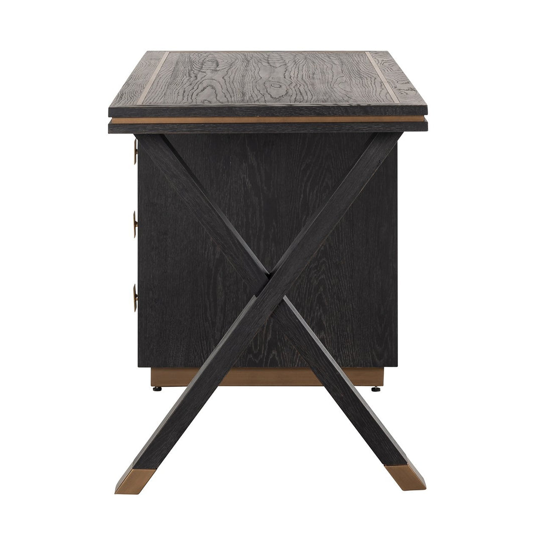 Hunter 3 Drawer Desk - Black Richmond 7