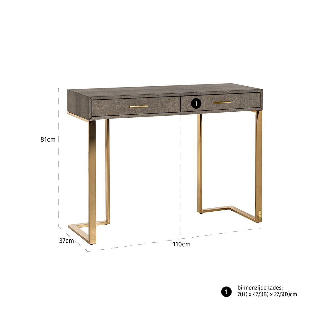 Marie-Lou 2 Drawer Console Table Richmond 4