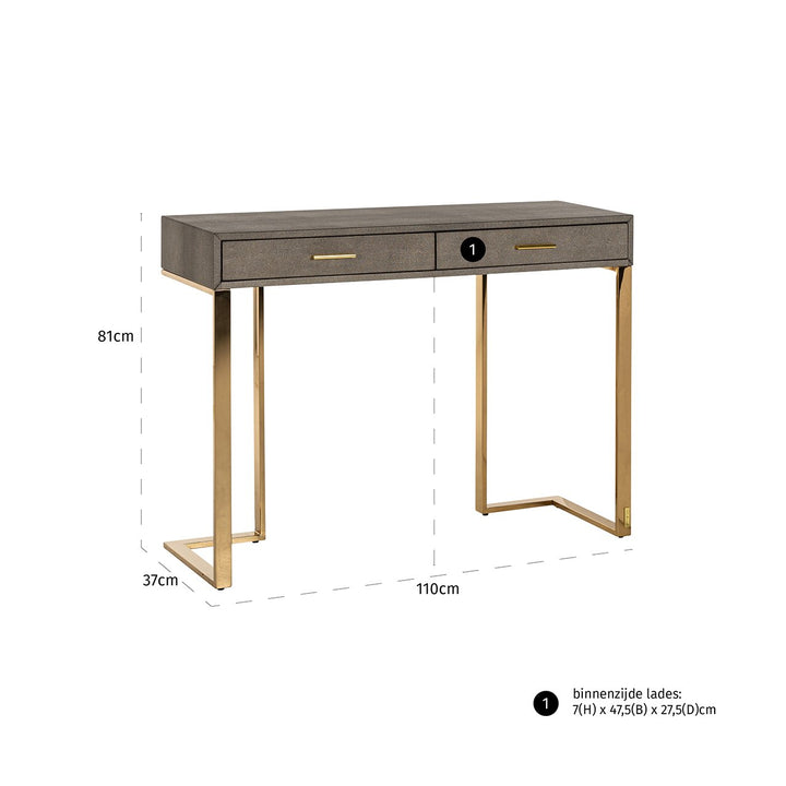 Marie-Lou 2 Drawer Console Table Richmond 4