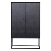 Richmond Blax 2 Doors Black Cupboard