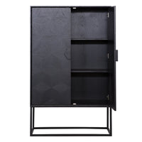 Richmond Blax 2 Doors Black Cupboard