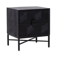 Richmond Blax 2 Drawers Black Chest of Drawers