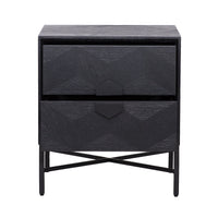 Richmond Blax 2 Drawers Black Chest of Drawers