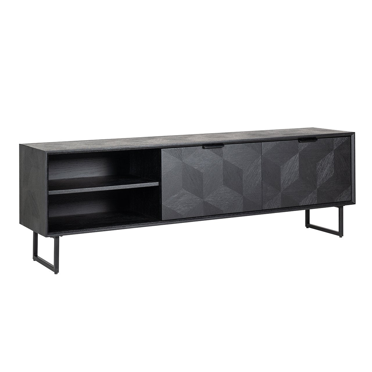 Richmond Blax Black Tv Unit