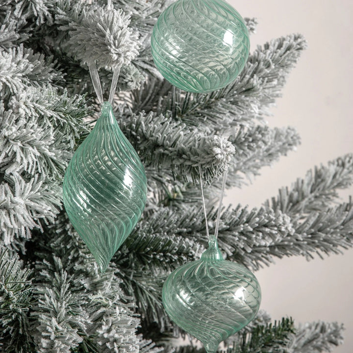 Kalina Set of 3 Baubles - Mint Green