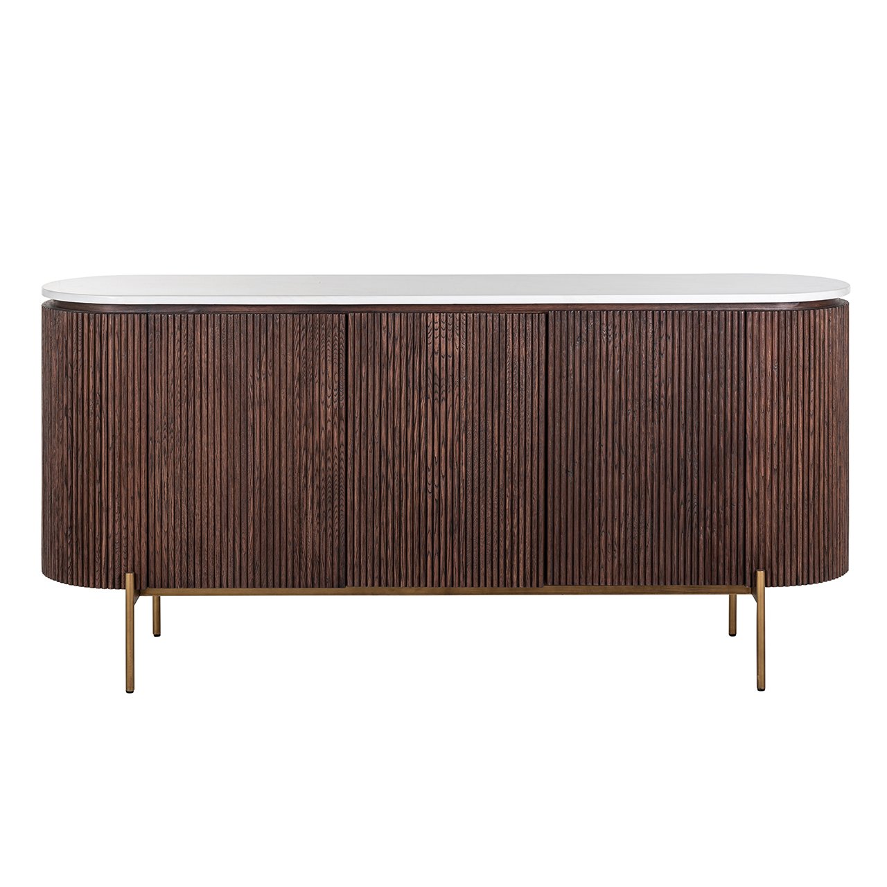 Richmond Barkley 3 Door Sideboard in Brushed Gold