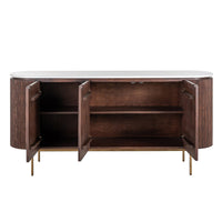 Richmond Barkley 3 Door Sideboard in Brushed Gold