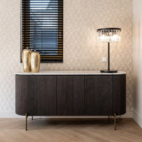 Richmond Barkley 3 Door Sideboard in Brushed Gold