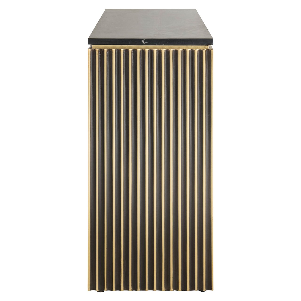 Richmond Interiors Les Arcs Brushed Gold 3 Door Sideboard