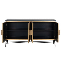 Richmond Ironville 4 Doors Brass Sideboard