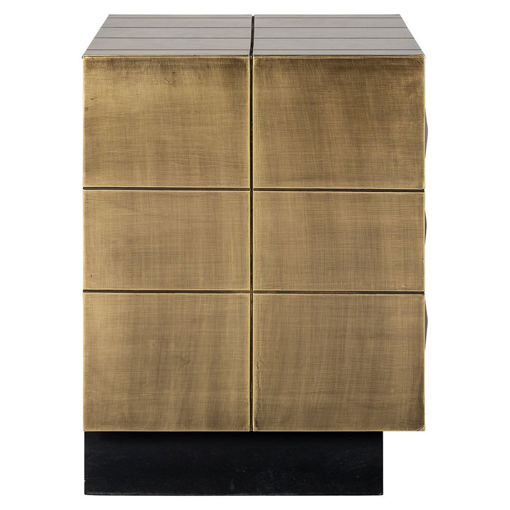 Cabinet Collada 3-Drawers - Brushed Gold Richmond 5