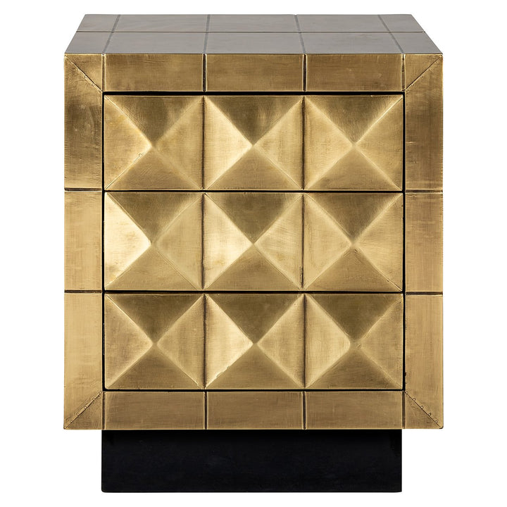 Cabinet Collada 3-Drawers - Brushed Gold Richmond 1