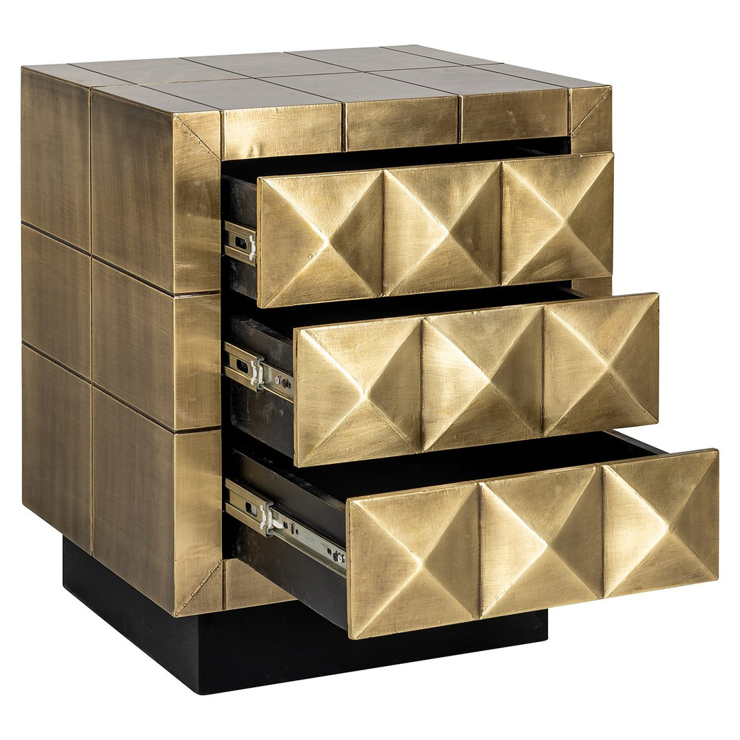Cabinet Collada 3-Drawers - Brushed Gold Richmond 8