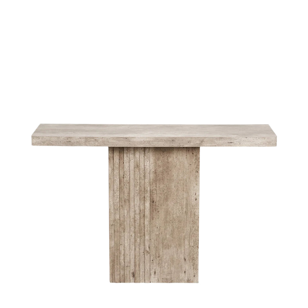 Elna Console Table - Concrete Effect Wood Veneer Pacific Lifestyle 1