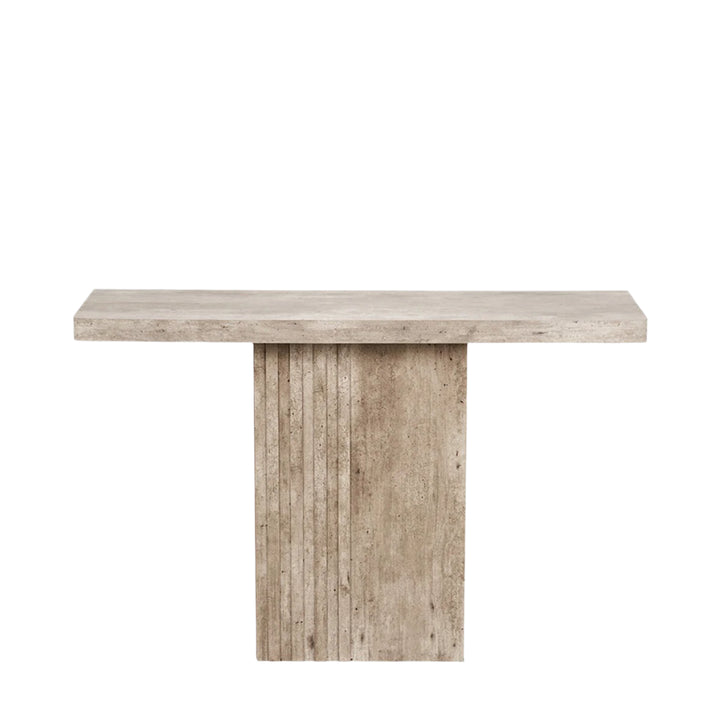 Elna Console Table - Concrete Effect Wood Veneer Pacific Lifestyle 1