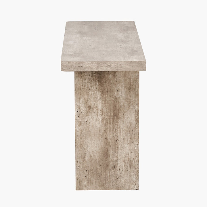 Elna Console Table - Concrete Effect Wood Veneer Pacific Lifestyle 4