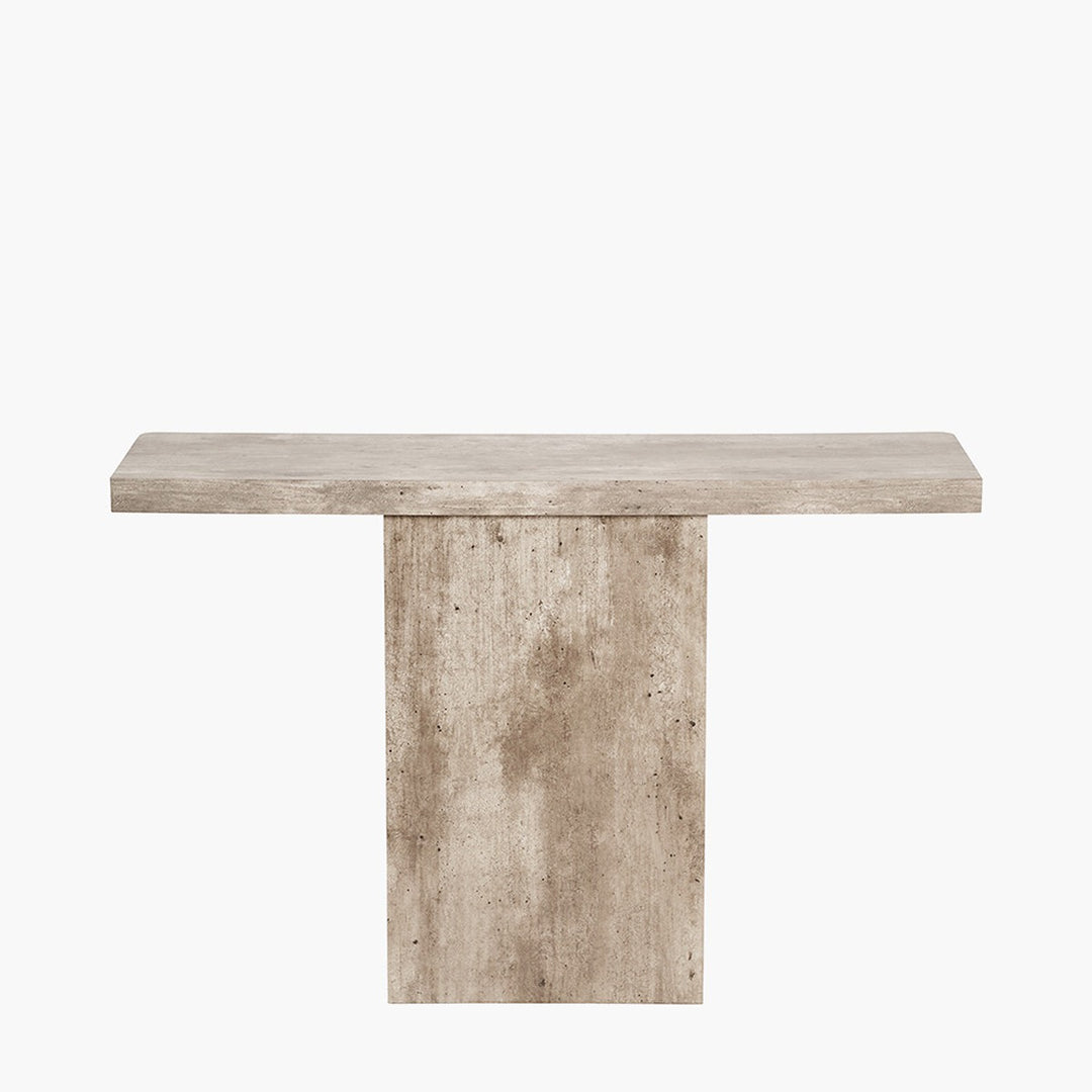 Elna Console Table - Concrete Effect Wood Veneer Pacific Lifestyle 5