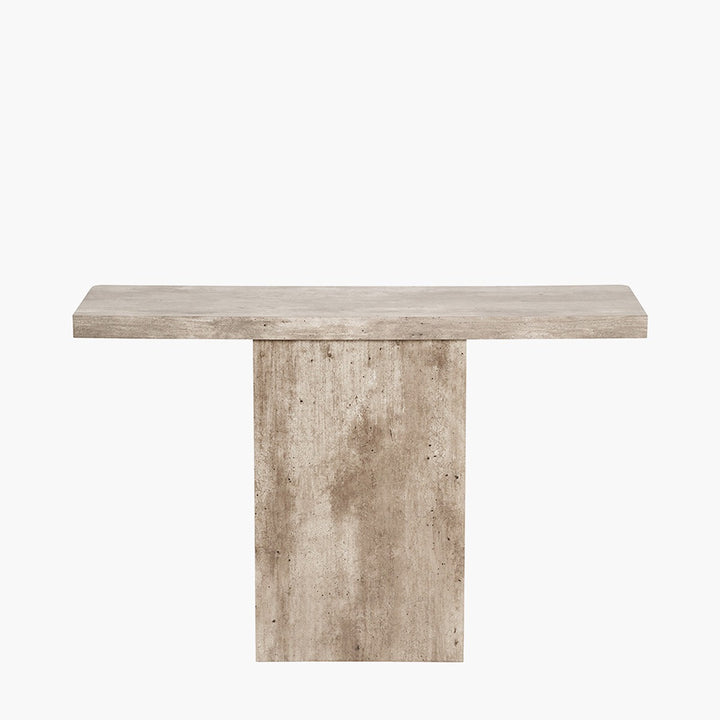 Elna Console Table - Concrete Effect Wood Veneer Pacific Lifestyle 5