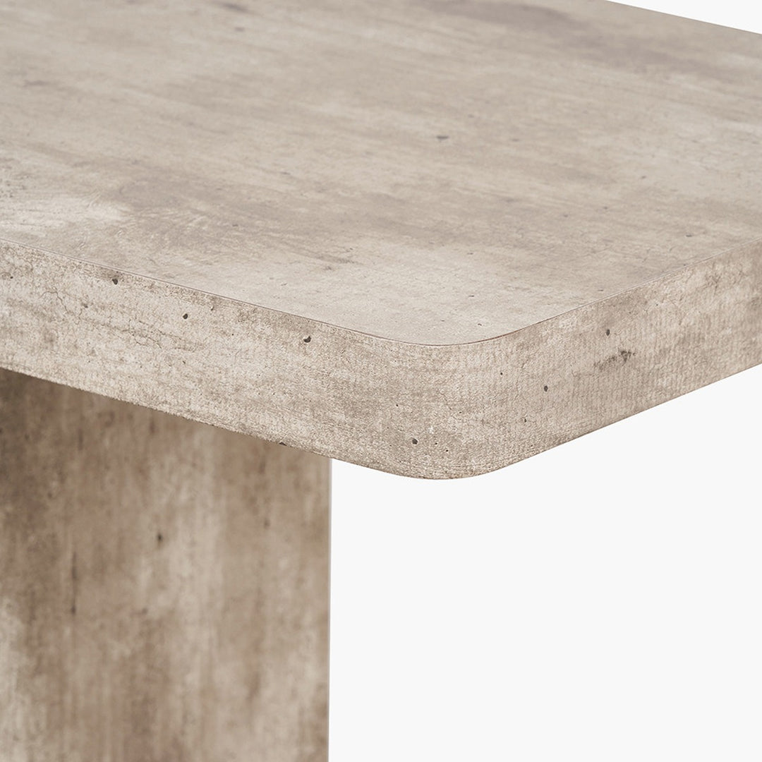 Elna Console Table - Concrete Effect Wood Veneer Pacific Lifestyle 8
