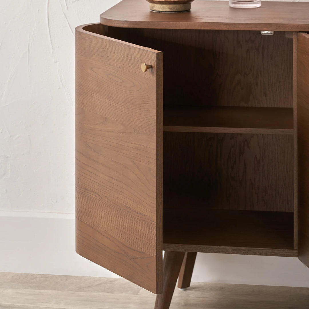 Elias 3 Door Sideboard - Dark Ash