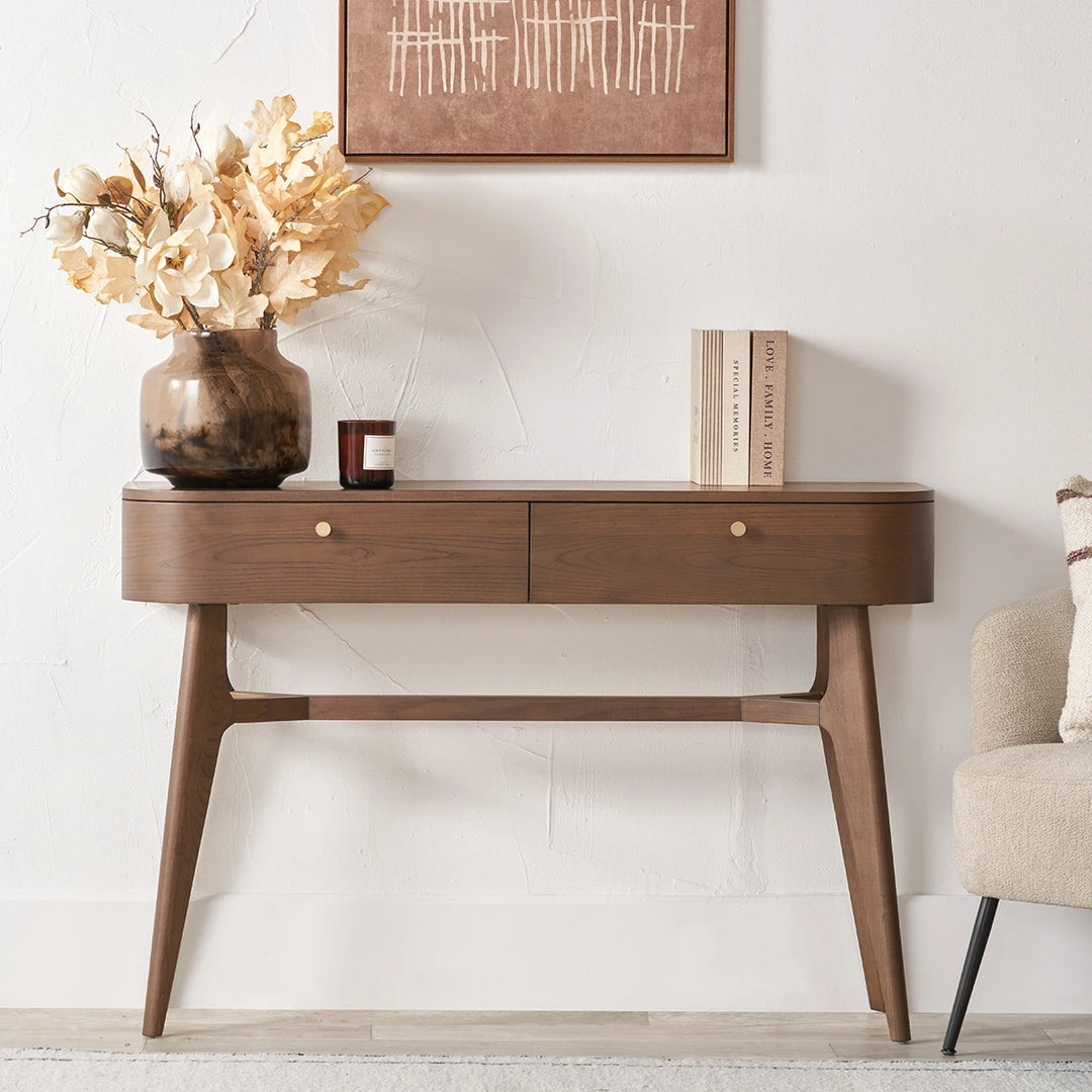 Elias Console Table - Dark Ash