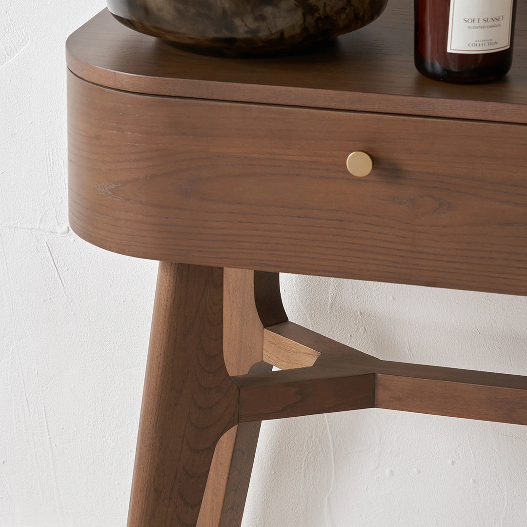 Elias Console Table - Dark Ash