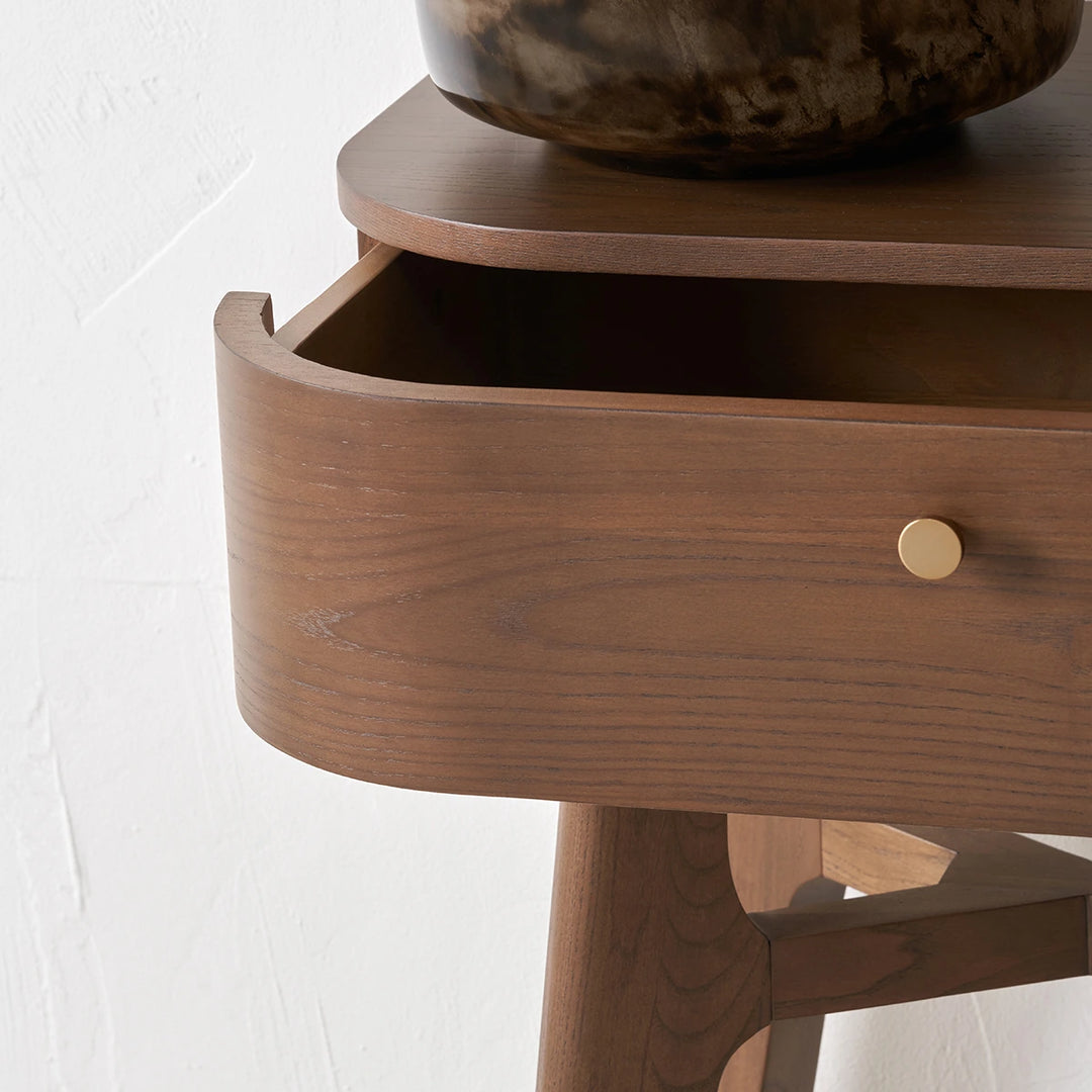Elias Console Table - Dark Ash