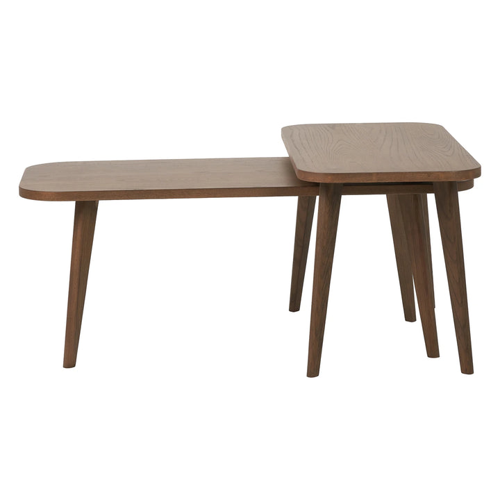 Elias Set of 2 Coffee Tables - Dark Ash