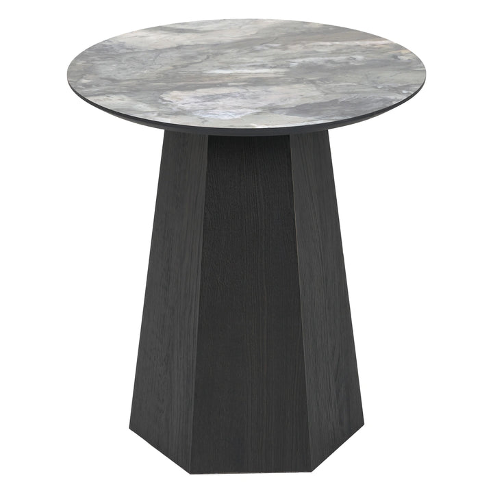Myana Jade Marble Effect Side Table