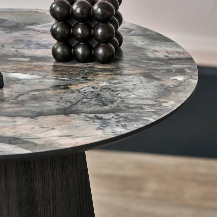 Myana Jade Marble Effect Side Table