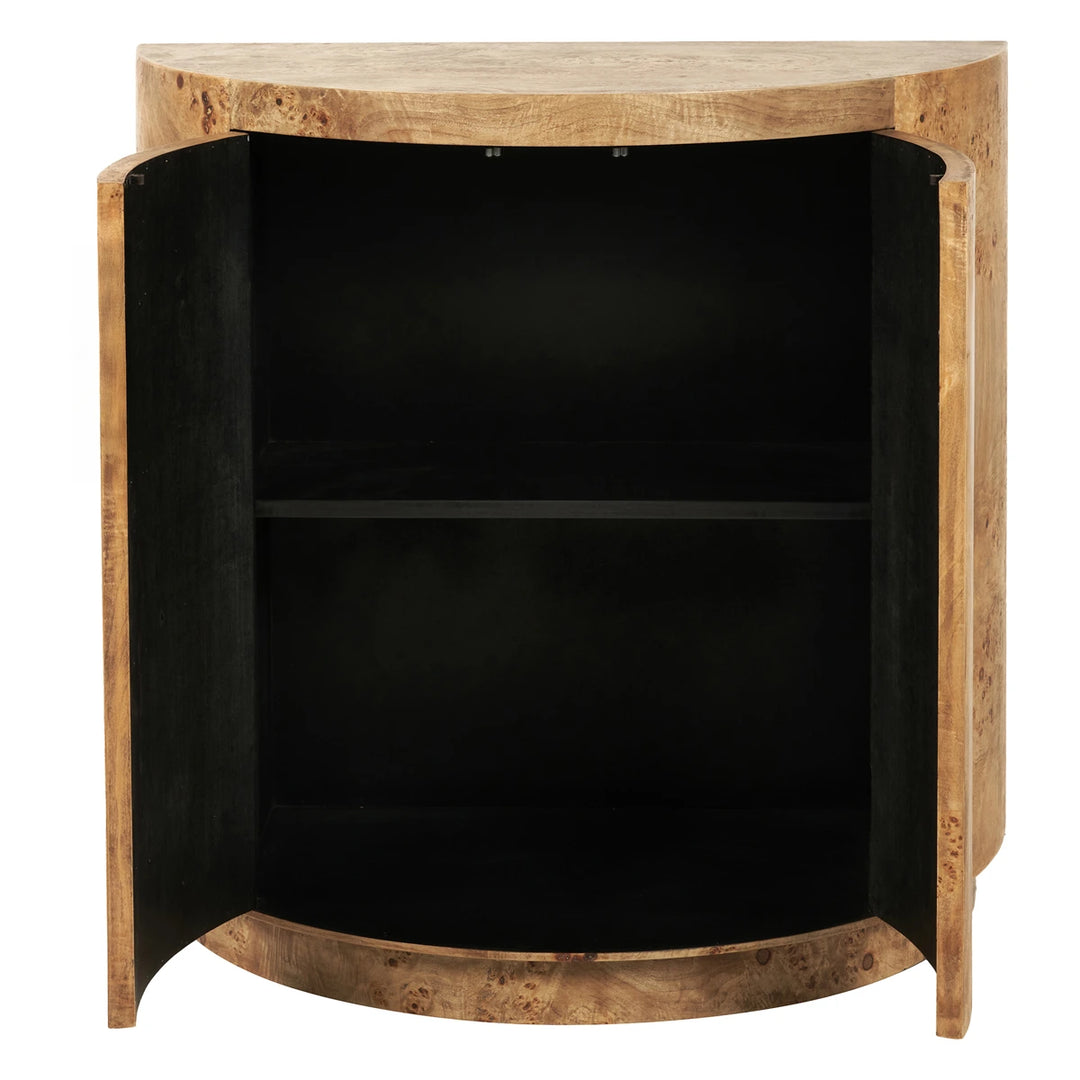 Newborough Burr Wood Effect 2 Door Cabinet