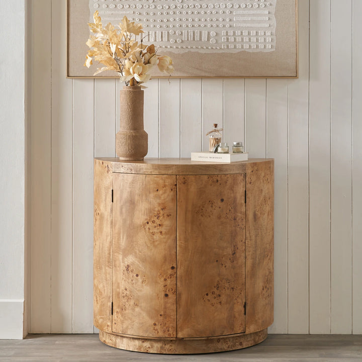 Newborough Burr Wood Effect 2 Door Cabinet