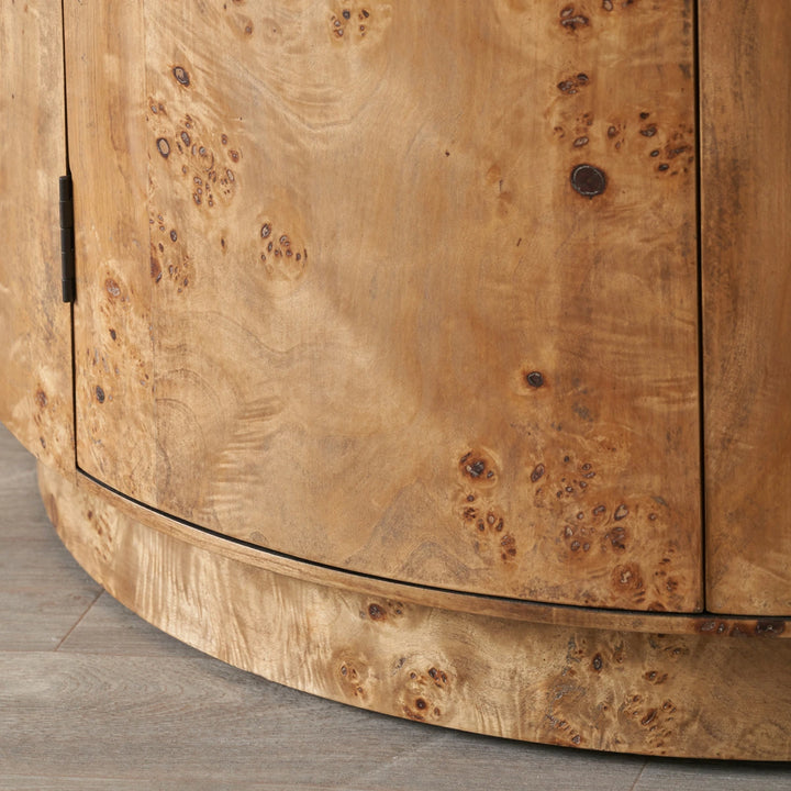 Newborough Burr Wood Effect 2 Door Cabinet