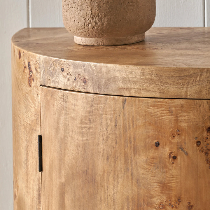 Newborough Burr Wood Effect 2 Door Cabinet