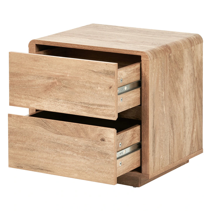 Eversley Oak Effect 2 Drawer Side Table
